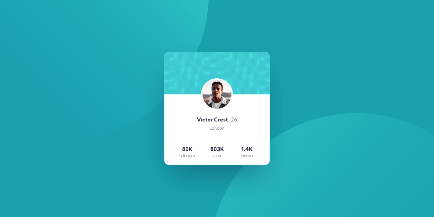 Profile card component solution